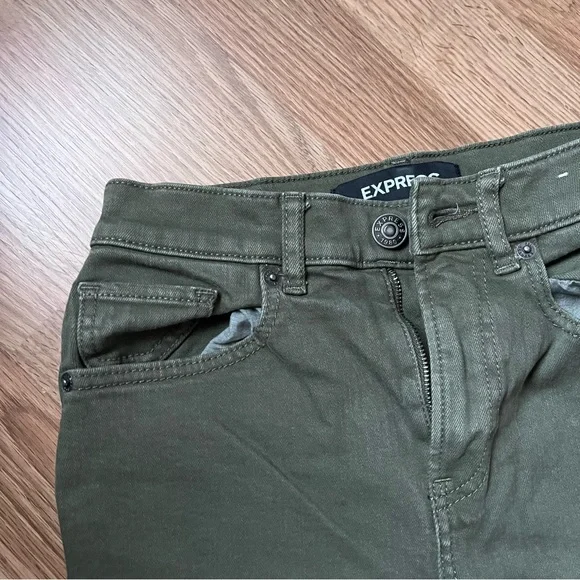 Green wide leg jeans - Picture 2 of 3